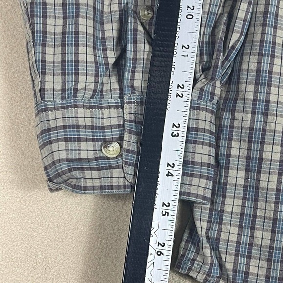 Timberland Weather Gear Mens XL Long Sleeve Button Up Shirt Multicolor Plaid - Picture 8 of 12